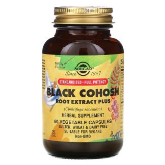 Solgar, Black Cohosh Root Extract Plus, 60 Vegetable Capsules