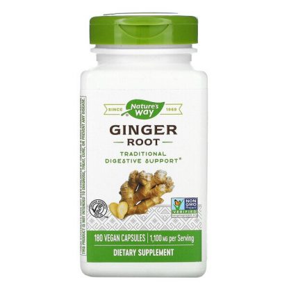 Nature's Way, Ginger Root, 550 mg, 180 Vegan Capsules