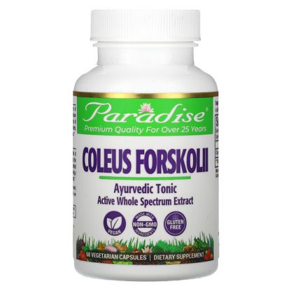 Paradise Herbs, Coleus Forskolii, 60 Vegetarian Capsules