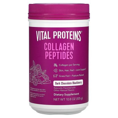 Vital Proteins, Collagen Peptides, Dark Chocolate Blackberry, 10.8 oz (305 g)