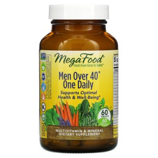 MegaFood, Men Over 40 One Daily, 60 Tablets