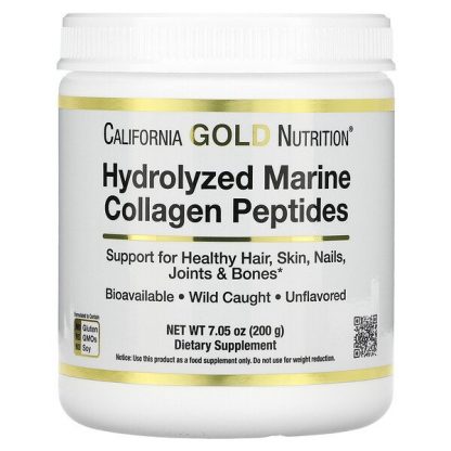 California Gold Nutrition, Hydrolyzed Marine Collagen Peptides, Unflavored, 7.05 oz (200 g)