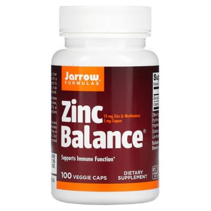 Jarrow Formulas, Zinc Balance, 100 Veggie Caps