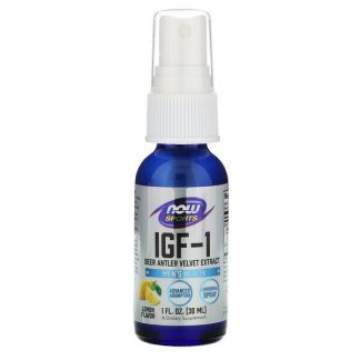 NOW Foods, IGF-1, Deer Antler Velvet Extract, Lemon Flavor, 1 fl oz (30 ml)