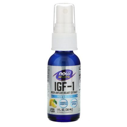 NOW Foods, IGF-1, Deer Antler Velvet Extract, Lemon Flavor, 1 fl oz (30 ml)