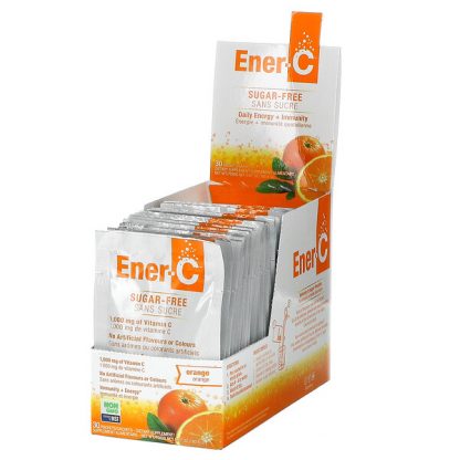 Ener-C, Vitamin C, Multivitamin Drink Mix, Sugar Free, Orange, 1,000 mg, 30 Packets, 0.2 oz (5.35 g) Each