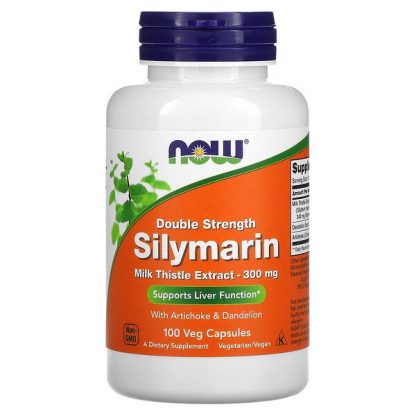 NOW Foods, Double Strength Silymarin, 300 mg, 100 Veg Capsules