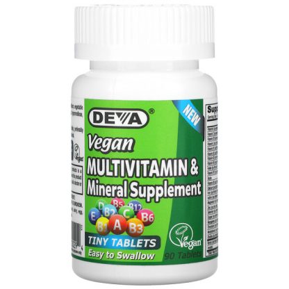 Deva, Vegan Multivitamin & Mineral Supplement, 90 Tablets