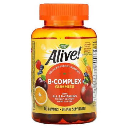 Nature's Way, Alive! B-Complex Gummies, Mango, 60 Gummies