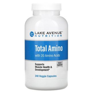 Lake Avenue Nutrition, Total Amino, 240 Veggie Capsules