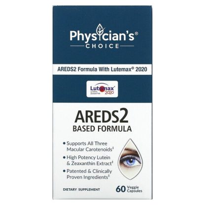 Physician's Choice, Areds2 Based Formula, 60 Veggie Capsules