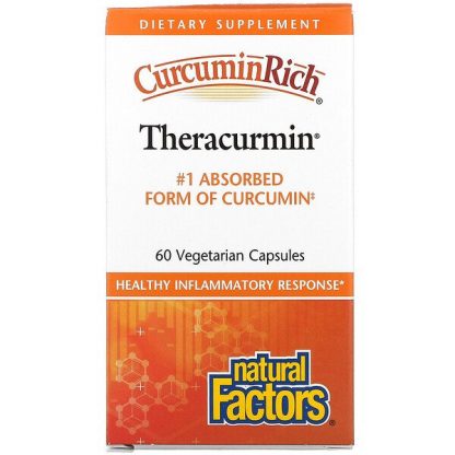 Natural Factors, CurcuminRich, Theracurmin, 60 Vegetarian Capsules