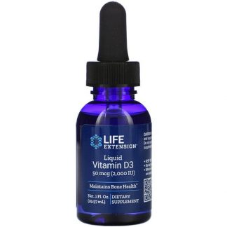 Life Extension, Liquid Vitamin D3, 50 mcg (2,000 IU), 1 fl oz (29.57 ml)