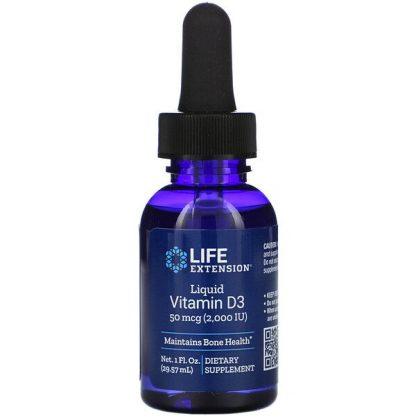 Life Extension, Liquid Vitamin D3, 50 mcg (2,000 IU), 1 fl oz (29.57 ml)