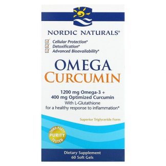 Nordic Naturals, Omega Curcumin, 1,250 mg, 60 Soft Gels