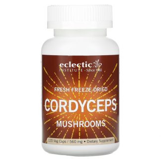 Eclectic Institute, Fresh Freeze-Dried Cordyceps Mushrooms, 560 mg, 120 Veg Caps