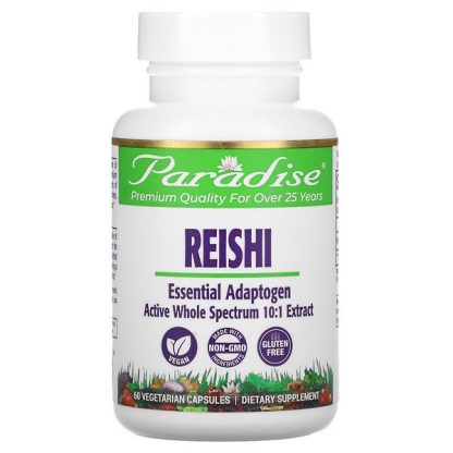 Paradise Herbs, Reishi, 60 Vegetarian Capsules