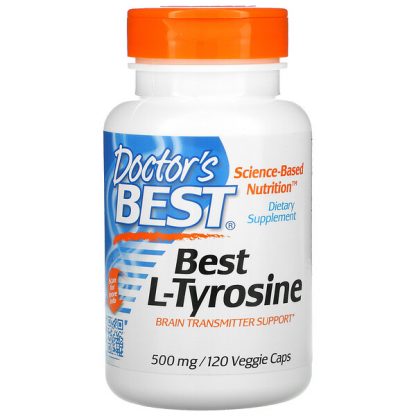 Doctor's Best, Best L-Tyrosine, 500 mg, 120 Veggie Caps