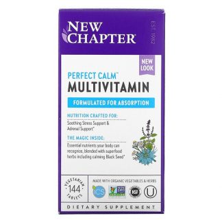 New Chapter, Perfect Calm Multivitamin, 144 Vegetarian Tablets