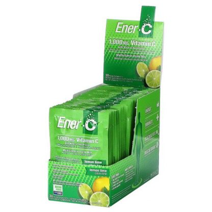 Ener-C, Vitamin C, Multivitamin Drink Mix, Lemon Lime, 1,000 mg, 30 Packets, 0.3 oz (9.56 g) Each