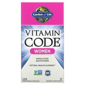 Garden of Life, Vitamin Code, Whole Food Multivitamin for Women, 120 Vegetarian Capsules