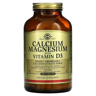 Solgar, Calcium Magnesium with Vitamin D3, 300 Tablets