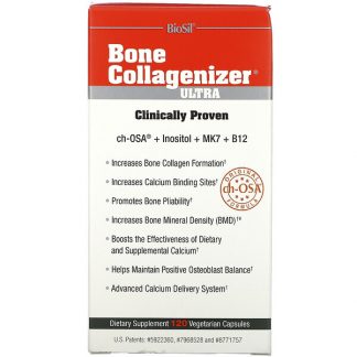 BioSil by Natural Factors, Bone Collagenizer Ultra, 120 Vegetarian Capsules