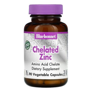 Bluebonnet Nutrition, Chelated Zinc, 90 Vegetable Capsules