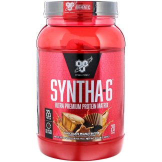 BSN, Syntha-6, Ultra Premium Protein Matrix, Chocolate Peanut Butter, 2.91 lbs (1.32 kg)