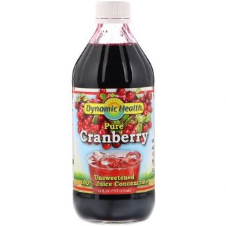 Dynamic Health Laboratories, Pure Cranberry, 100% Juice Concentrate, Unsweetened, 16 fl oz (473 ml)