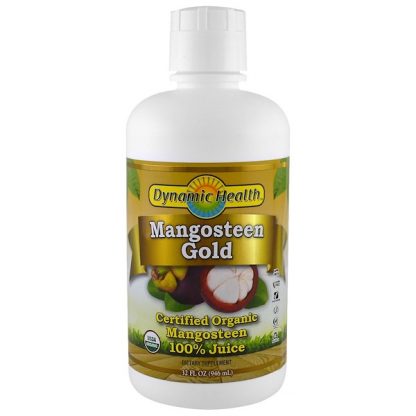 Dynamic Health Laboratories, Certified Organic Mangosteen Gold, 100% Juice, 32 fl oz (946 ml)