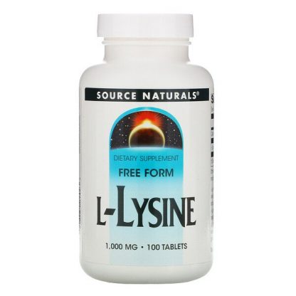 Source Naturals, L-Lysine, 1,000 mg, 100 Tablets