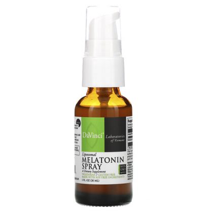 DaVinci Laboratories of Vermont, Liposomal Melatonin Spray, 1 fl oz (30 ml)