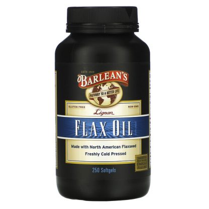 Barlean's, Lignan Flax Oil, 250 Softgels