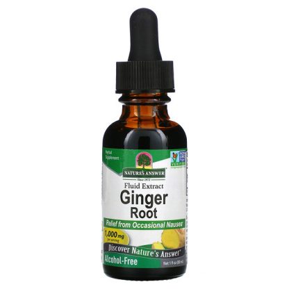 Nature's Answer, Ginger Root, Fluid Extract, Alcohol-Free, 1,000 mg, 1 fl oz (30 ml)