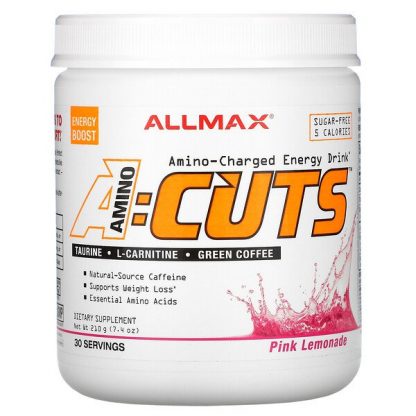 ALLMAX Nutrition, ACUTS, Amino-Charged Energy Drink, Pink Lemonade, 7.4 oz (210 g)