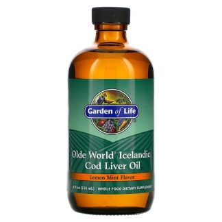 Garden of Life, Olde World Icelandic Cod Liver Oil, Lemon Mint, 8 fl oz (236 ml)