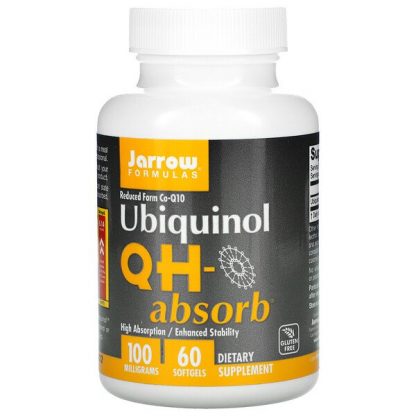 Jarrow Formulas, Ubiquinol, QH-Absorb, 100 mg, 60 Softgels