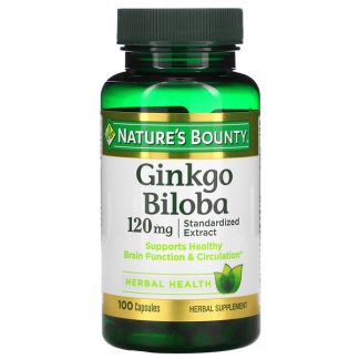 Nature's Bounty, Ginkgo Biloba, 120 mg, 100 Capsules