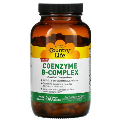 Country Life, Coenzyme B-Complex, 240 Vegan Capsules