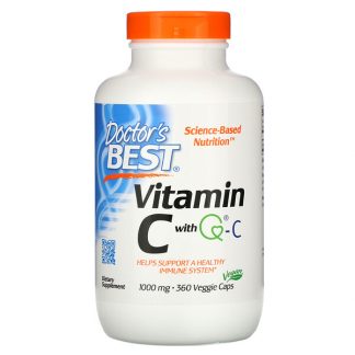 Doctor's Best, Vitamin C with Q-C, 1,000 mg, 360 Veggie Caps