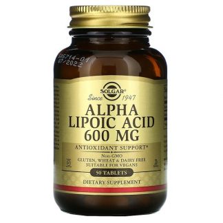 Solgar, Alpha Lipoic Acid, 600 mg, 50 Tablets