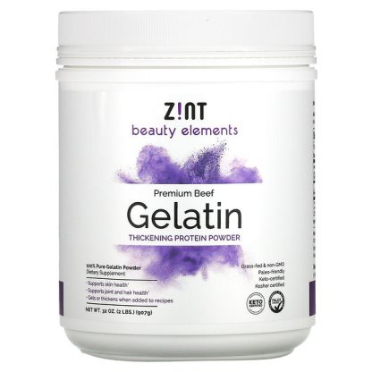 Zint, Premium Beef Gelatin, Thickening Protein Powder, 32 oz (907 g)