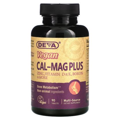 Deva, Cal-Mag Plus, 90 Tablets