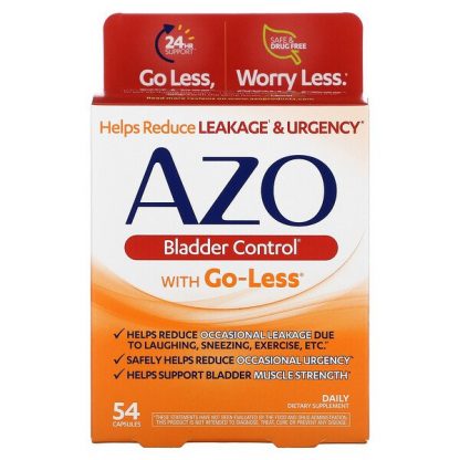 Azo, Bladder Control with Go-Less, 54 Capsules