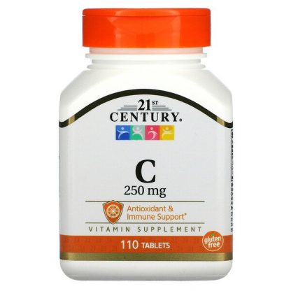 21st Century, Vitamin C, 250 mg, 110 Tablets