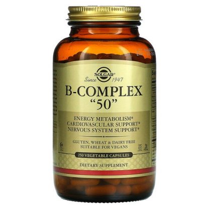 Solgar, B-Complex "50", 250 Vegetable Capsules