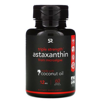 Sports Research, Astaxanthin, Triple Strength, 12 mg, 60 Veggie Softgels