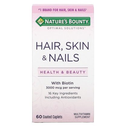 Nature's Bounty, Hair, Skin & Nails, 60 Coated Caplets