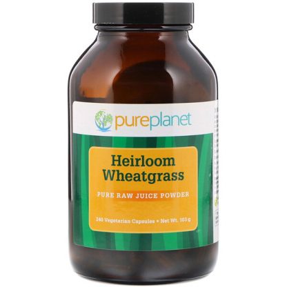 Pure Planet, Heirloom Wheatgrass, 240 Vegetarian Capsules